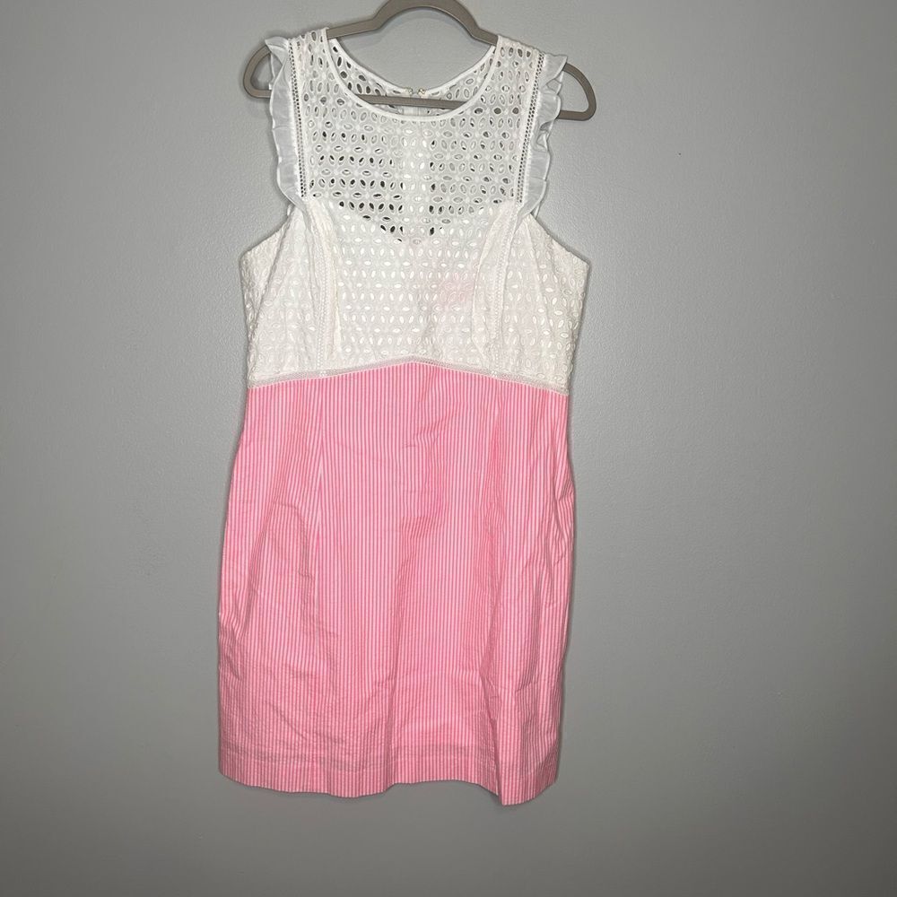 Lily Pulitzer Eyelet Pinstripe Dress - Picture 3 of 5